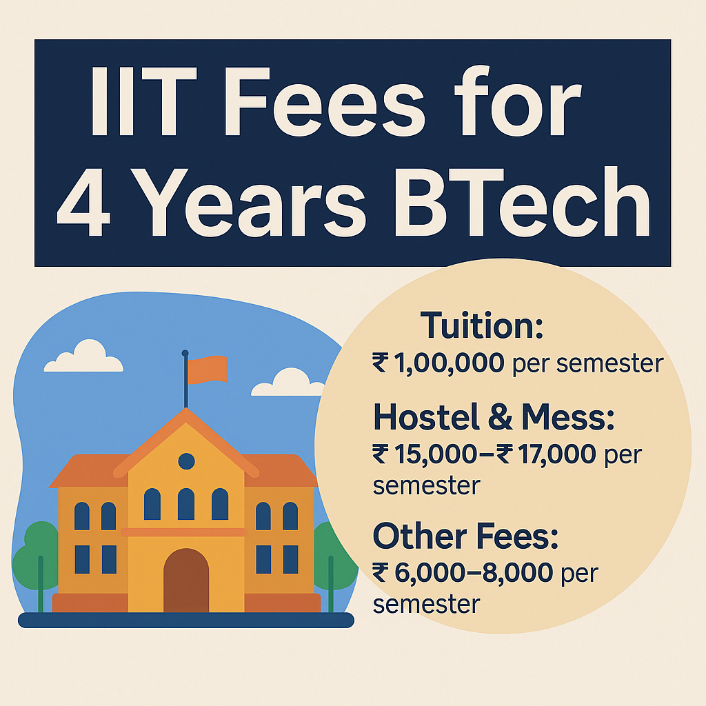 iit fees for 4 years btech