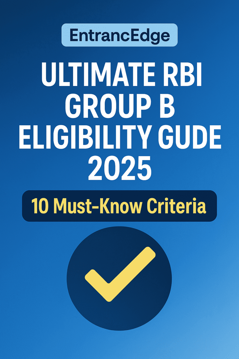 RBI Group B Eligibility
